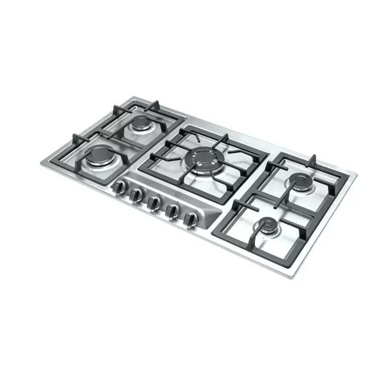 اجاق 5 شعله کوهاندار صفحه ای G103 استیل پلوپز وسط تاکنو گاز کد:018009